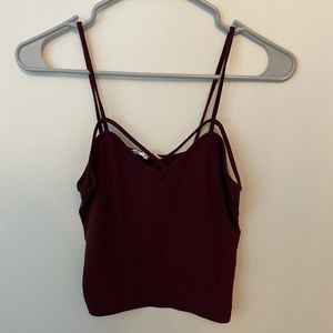 Burgundy tank top